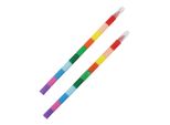 Teddies Pastelli A Cera Impilabili 2 Pezzi 22 Cm Su Cartoncino