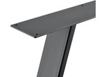 2X Telaio Tavolo Telaio Gambe Tavolo Base Telaio Tavolo Corridori 50/70X10X72Cm Acciaio [En.Casa]