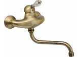 Sapho Kirké - Miscelatore Per Lavabo, Leva In Cristallo, Bronzo KI15KB