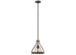 Lampada A Sospensione Middlefield Retro In Legno E Ferro Arrugginito 1Xe27 60W Hinkley
