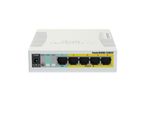 Switch Mikrotik RB260GSP 5 Porte Poe Bianco (CSS106-1G-4P-1S)