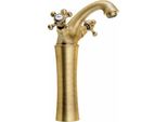 Miscelatore Per Lavabo Antea, Alto, Con Scarico A Scomparsa 245 Mm, Bronzo