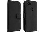 Avizar, Google Pixel 3A Flip Cover Con Slot Per Schede E Funzione Stand, Nero