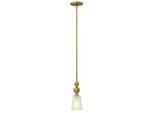 Lampada A Sospensione, Plafoniera, Vetro Acciaio, Ottone, D 12,1 Cm