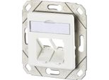 Metz Connect Scatola Di Giunzione Keystone Da Incasso A 2 Porte Non Equipaggiata Bianco Puro
