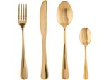 Set Di Posate In Acciaio Inox, Pratiche Posate Dorate In Stile Moderno