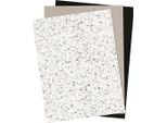 Creativ Company Carta In Ecopelle Versatile, 3 Fogli