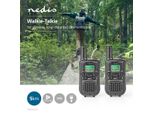 Nedis Walki-Talki Rw: 5 Km 8 Canali Vox Led 2,5 Ore Di Autonomia 2 Pezzi Sw WLTK0500BK