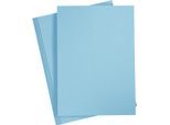 Creativ Company Cartone Azzurro A4 220G, 10 Pezzi.