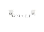 Compattatore Bestlock Magic - Asta Per Appendere, 8 Ganci, Cromo RAN6976
