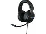 The G-LAB Korp Thallium Gaming Headset Usb 7.1 Digital Surround - Cuffie Da Gioco - Microfono A Cancellazione Di Rumore, Led Rgb - Compatibile Con Pc PS4 Mac (Nero)
