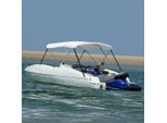 Vidaxl 3-Bow Bimini Top Bianco 183X140X137 Cm