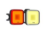 Luci Knog Blinder Square Twinpack Set Anteriore 200 Lm Posteriore 100 Lm Ricaricabile K12291