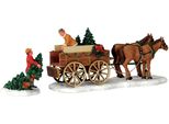 Lemax - Carro Per Alberi Di Natale - Carro Per Cavalli 43451 Accessori - Mondo Natale
