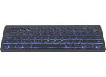 Gembird KB-BTRGB-01-EN - Tastiera - Retroilluminata - Senza Fili - Bluetooth 3.0 - Qwertz - Tedesco - Nero