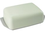 Piatto Per Burro Fackelmann Eco, Piatto Ecologico Per Burro Fresco, Scatola Per Burro Sostenibile E Moderna, Piatto Per Burro Di Alta Qualità Con Coperchio (Colore: Grigio/Verde)