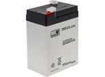 Batteria Al Gel Agm 6V 5Ah Faston 187 Mws 5-6 Senza Manutenzione