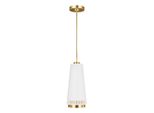 Carter Lampada A Sospensione In Ottone E Bianco 1Xe27 60W Feiss