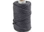 Creativ Company Cordone Macrame Grigio, 55 M