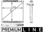 Mahle Cr 669 000P Radiatore Radiatore Acqua Radiatore Motore Adatto Per MERCEDES-BENZ Actros Actros MP2 / MP3