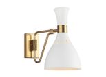 Lampada Da Parete A Clessidra Bianca Joan 1Xe27 60W Feiss