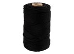 Creativ Company Cordoncino Macrame Nero, 198 M