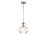 Lampada A Sospensione Riviera In Nichel Spazzolato 1Xe27 60W Kichler
