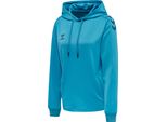 Hummel Hmlcore Xk Poly Sweat Hoodie Donna, Blu Danube, S