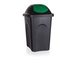 Cestino Multipat 30L Rettangolare B/N Coperchio Ph