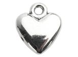 Creativ Company Ciondolo A Forma Di Cuore Silber -Plattiert, 10St.