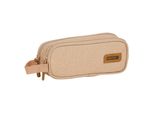 Safta Sand Astuccio Doppio Per Matite Beige Uomo Beige Taglia Unica