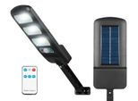 Lampada Solare Con Sensore Di Movimento E Crepuscolare Applique Da Esterno Illuminazione Da Esterno 24W 1800Lm Telecomando (3 X Led Cob)