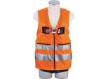 Gilet Ad Alta Visibilità MAS40 Quick EN361 EN20471 A 2 Punti, Gilet Arancione Per La Taglia 44-54 Mas