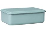 Contenitore Riess Con Coperchio Medio Alto 23X15X7Cm Smalto Verde Salvia