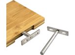 5 Coppie Di Mensole Galleggianti Per Mensola A Muro, Mensola Galleggiante Invisibile | Mensola In Legno Da 3 Pollici - Supporto Per Mensola Invisibile Per Mensola Sospesa Libreria | Supporto Per Mensola Da 76 Mm Nascosto - Staffa Per Mensola A T