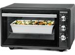 Rommelsbacher Minibackofen Grill 7Funkt. 1650W Drehsp. 37L Inkl.Zubeh. Sw Bg 1620