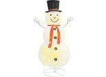 Vidaxl Led Pupazzo Di Neve Natale Figura Tessuto 180 Cm