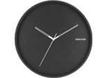 Orologio Da Parete Con Quadrante Opaco, Hue, Ø 40 Cm, Nero