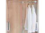 Emuca Closet Hang 600-830 Mm Appendiabiti Pieghevole Argento Argento Taglia Unica