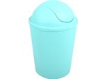 Msv Cestino Per Cosmetici Cestino Per Rifiuti Con Coperchio Basculante Da 5,5 Litri In Plastica Verde Pastello