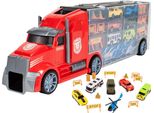 Malplay Transporter Giocattolo Camion Trasporto Auto Con 5 Mini Auto Colorate Ed Elicottero 53Cm Da 3 Anni Regalo