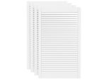 Vidaxl Armadio Ante A Persiana Design 4 Pezzi Bianco 99,3X59,4 Cm Legno Massello