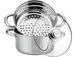 Kinghoff Pentola A Vapore 3 Pezzi 18Cm 7928