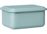 Riess Contenitore Con Coperchio Piccolo Alto 15X11X7Cm Smalto Verde Salvia