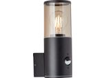 Brillante Applique Da Esterno Sergioro | Luce Decorativa Da Esterno | Antracite | Con Rilevatore Di Movimento | 1X E27 Max. 20 W | IP44
