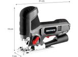 Seghetto Alternativo 600W, Velocità Di Corsa 800-3000 Min-1, Con Impugnatura A Corpo