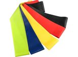 Set Di Bande Per Il Fitness | 5 Bande Di Resistenza Per L'allenamento Della Forza | Bande Di Allenamento In Lattice | Bande Per Le Trazioni [Multicolore] - Bande Elastiche Per Pilates, Crossfit, Yoga | Bande Di Resistenza