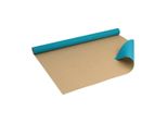Carta Da Regalo Turchese 0,70 X 10 M, Carta Kraft - Compleanno & Natale
