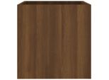 Vidaxl Fioriera Marrone Effetto Rovere 40X40X40 Cm Materiale A Base Di Legno