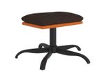 Poggiapiedi Marrone 60X60X36 Cm In Tessuto E Pelle Finta
